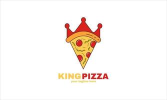 création de logo vector stock king pizza