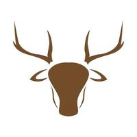 tête sika cerf marron logo design vecteur graphique symbole icône signe illustration idée créative