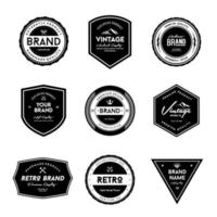 insigne et étiquette de marque vintage vecteur