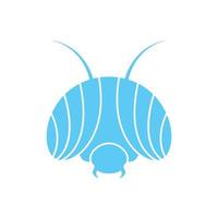 tête colorée insecte libellule logo symbole icône vecteur conception graphique illustration