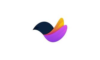 vecteur de stock abstrait oiseau dégradé couleur logo modèle de conception icône de vecteur d'affaires