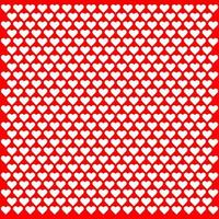 modèle sans couture de vecteur valentines avec des coeurs blancs sur fond rouge. illustration vectorielle. eps10