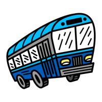 Icône de vecteur de bus de ville bus