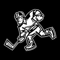 Illustration vectorielle de joueur de hockey vecteur