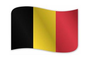 conception de vecteur de drapeau de pays belgique
