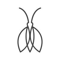 ligne simple luciole insecte logo symbole icône vecteur graphique conception illustration idée créatif