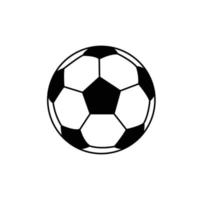 illustration d'icône de contour de ballon de football sur fond blanc vecteur