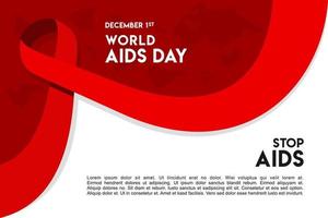 fond de conception de la couverture de la journée mondiale du sida vecteur