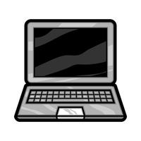 Icône de vecteur d&#39;ordinateur portable