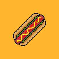 Illustration vectorielle Hotdog vecteur