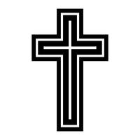Croix chrétienne vecteur