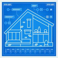 Plan de la maison vecteur