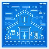 Plan de la maison vecteur