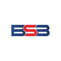 lettres bsb logo icône et vecteur