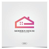 maison moderne logo premium modèle élégant vecteur eps 10