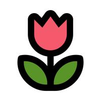 Fleur de tulipe vector icon