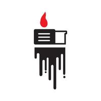 conception de logo de match noir moderne vecteur symbole graphique icône signe illustration idée créative