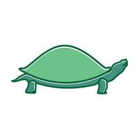 mignon animal tortue ligne coloré logo symbole icône vecteur conception graphique