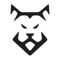 forme moderne chien visage logo design vecteur graphique symbole icône signe illustration idée créative