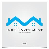 maison investissement logo premium modèle élégant vecteur eps 10