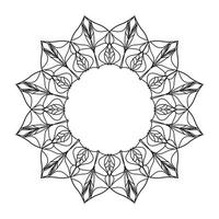 motif circulaire en forme de mandala avec le dernier art vecteur