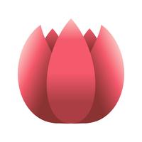 Fleur de tulipe vector icon