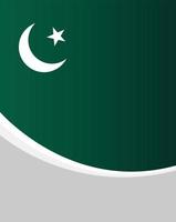 drapeau du pakistan au format vertical vecteur