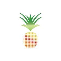 fond d'illustration vectorielle logo ananas vecteur