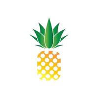 fond d'illustration vectorielle logo ananas vecteur