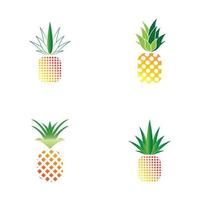 fond d'illustration vectorielle logo ananas vecteur