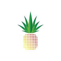 fond d'illustration vectorielle logo ananas vecteur