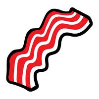 Icône de vecteur de bacon