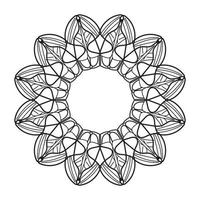 motif circulaire en forme de mandala vecteur