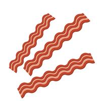 Icône de vecteur de bacon