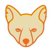tête de renard abstrait logo symbole icône vecteur conception graphique illustration