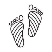 plante des pieds lignes logo symbole vecteur icône illustration graphisme