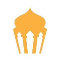 mosquée simple logo minimaliste icône illustration vectorielle vecteur