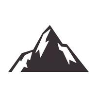 silhouette vintage montagne simple logo symbole vecteur icône illustration graphisme