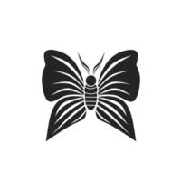 vecteur d'illustration de silhouette de papillon, dessin abstrait