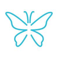papillon forme moderne unique ligne logo symbole icône vecteur conception graphique illustration