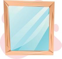 illustration vectorielle de verre. beauté miroir vecteur