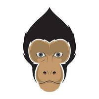mignon visage celebes huppé macaque logo design vecteur graphique symbole icône signe illustration idée créative