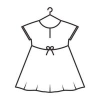 fille robe ligne logo symbole vecteur icône illustration graphisme