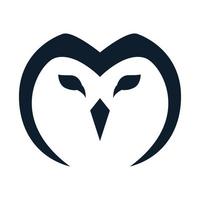 owl ou owlet head line logo moderne conception d'illustration vectorielle vecteur
