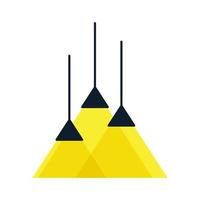 conception d'illustration d'icône vectorielle de logo minimaliste de salle lumineuse de meubles d'intérieur vecteur