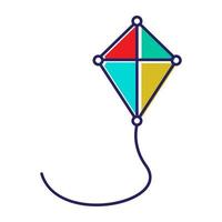 cerf-volant abstrait coloré logo symbole vecteur icône illustration graphisme