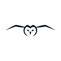 owl ou owlet fly line logo moderne conception d'illustration vectorielle vecteur