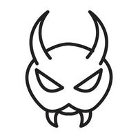 lignes fourmi crâne tête logo vecteur symbole icône conception illustration