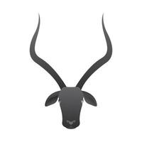 animal moderne abstrait tête antilope logo vecteur symbole icône conception graphique illustration