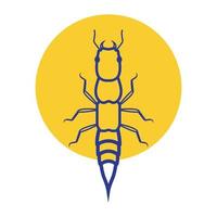 coléoptères insecte logo vecteur symbole icône conception graphique illustration